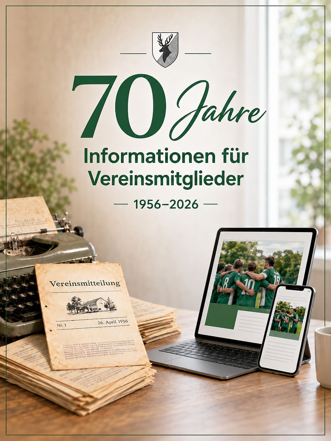 70 Jahre Vereinszeitung 3 zu 4